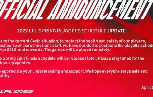 LPL Spring Playoffs har blitt utsatt igjen
