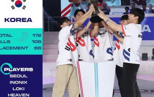 Sør-Korea er de nye vinnerne av PUBG Nations Cup.