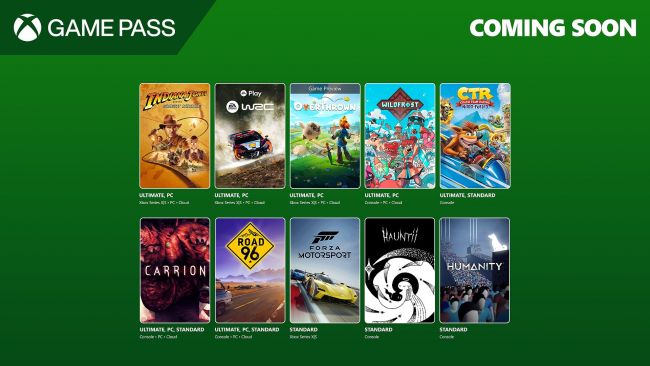 Indiana Jones, Crash Team Racing, EA Sports WRC og mer kommer til Game Pass