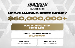 Esports World Cup har en premiepott på hele 60 millioner dollar.