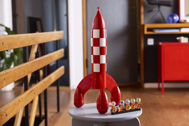 Tintins legendariske månerakett blir omgjort til et Lego -sett